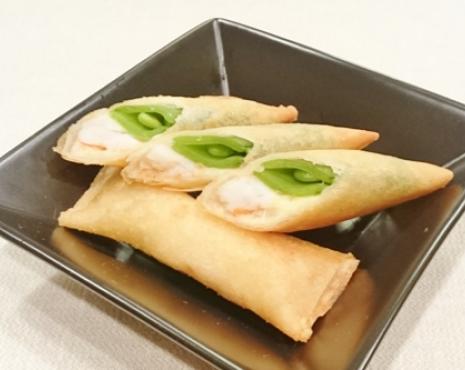 ニムラサラダスナップエンドウの春巻き